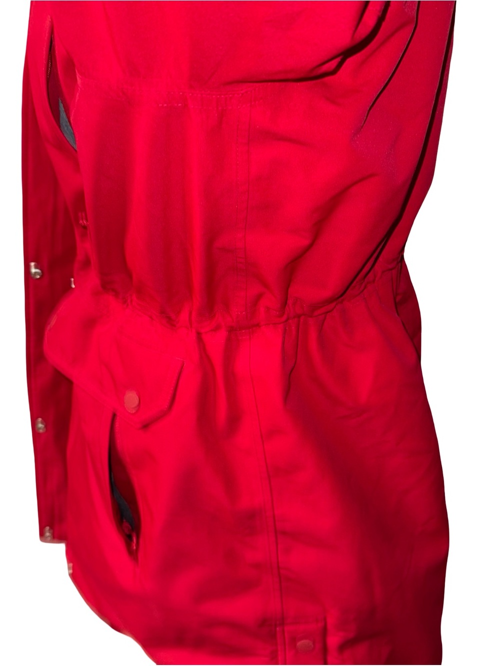 Lands' End Womens Expedition Down Parka Rich Red Tall Large Duck Down Feathers - Picture 4 of 16
